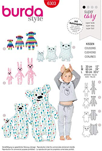 Burda Style Schnittmuster B6303 Motivkissen