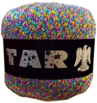 cucirini tre stelle Gomitoli di Lame Stardust (Multicolor, 25g)