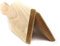 KAESE-SELBER.DE Butterkugelformer Schlägel mit Rillen | 2 Stück | aus Buchenholz 18 cm Butter