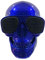 Crâne Enceinte Bluetooth Haut Parleur Bluetooth Enceinte Bluetooth Portable Skull Speaker Sans Fil Têtes De Mort Conférencier Bluetooth Compatible Android Phone et Autres Appareils Audio,Bleu