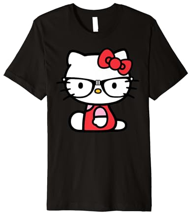 Hello Kitty Nerd Glasses Premium T-Shirt