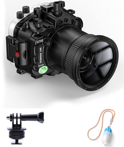 Sea frogs Underwater Camera Case Compatible with Sony A7SIII 90MM 40m/130ft Maximum Diving Depth Waterproof Camera Housing for Diving, Surfing, Rowing, Skiing IPX8