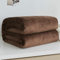 Weich Warm Koralle Flanell Decken Für Betten Kunstpelz Nerz Einfarbig Sofabezug Tagesdecke Winter Plaid Blankets-Coffee,200x230cm(78x90inch)
