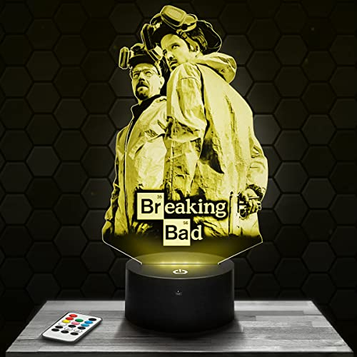 Lampada da comodino, Luce notturna tattile Breaking.B Lampada illusione 3D LED, idea regalo di Natale per ragazzi e ragazze Lampada da notte per bambini o adulti TOP