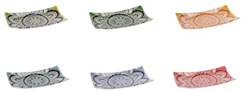 AD TREND Piattino Vassoio in Ceramica Rettangolare Cruz 27,5 x 15,5 cm 6 Colori