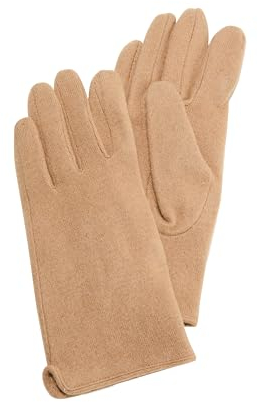 s.Oliver Damen Handschuhe aus Wollmix BROWN, S