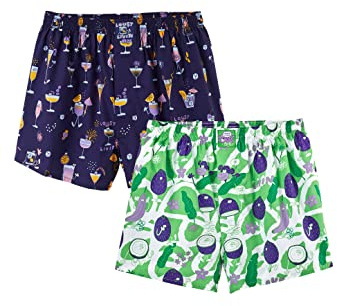 Lousy Livin 2pack Coconut & Coctails Boxershorts (as3, Alpha, s, Regular, Regular)