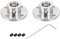 Rebower 10mm Starrer Flansch Kupplung Stecker Motor Kupplung (mit Schraube 1Stk M2 Sechskant Schlüssel),[für Basteln Schritt Motoren]-2 Pack