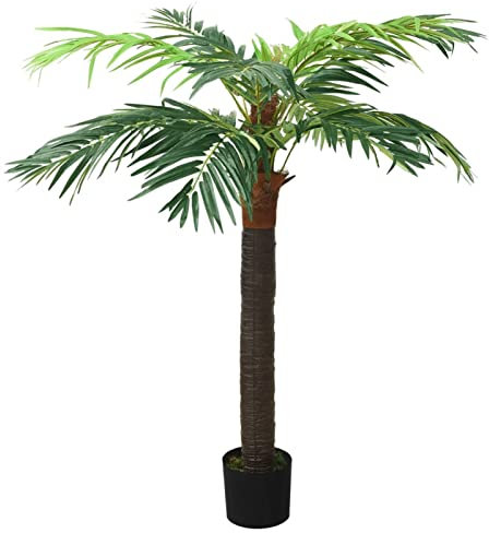 Homgoday Artificial Phoenix Palm Tree with Vase 190 cm Green Home Furniture Indoor Outdoor Living Room Bedroom