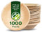 Eco Leaf 1000 Disposable Palm Leaf Mini Round Bowls, 3 (9cm), 100ml (3oz) - Biodegradable, Eco-Friendly Snack Bowls, Sauce Pots, Ketchup and Mayo Pots, Oven Safe for Parties