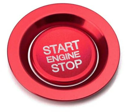 IPUDIS Auto Start Stop Engine Knopf Aufkleber Für Land Rover Für Range Rover Evoque Sport Für Jaguar XJ XF Xe F-Pace F-Typ Motorstartknopf Abdeckung Schmücken