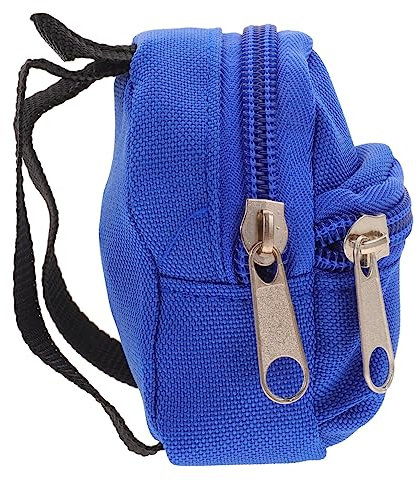 ERINGOGO Puppe Rucksack Simulation Mini Haus Puppe Schultasche Modell Miniatur Puppenhaus Schule ZubehöR ReißVerschluss Taschen Spielzeug Fotografie Requisiten
