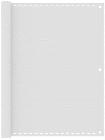 JUDYY Toldo para balcón HDPE Blanco 120x500 cm, Toldo Lateral, Toldos Jardin, Toldo Pergola, Cortina Toldo Exterior, Toldos para Terrazas Exteriores - 310870