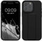 kwmobile Case Compatible with Apple iPhone 16 Pro Max - Case with Hand Strap and Stand Soft TPU Silicone Coating - Black