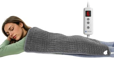 CooCoCo - Heizkissen zur Linderung von Rückenschmerzen, extra großes Wärmekissen, feuchte Wärme, elektrisches Heizkissen für Nacken, Schultern, Periode, Krämpfe, Abschaltung