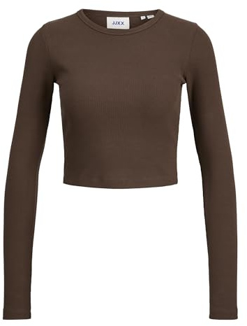 JJXX Damen Jack & Jones Female Langarm-t-Shirt Jxfeline STR Ls Rib Tee JRS Noos, Bracken, XL EU