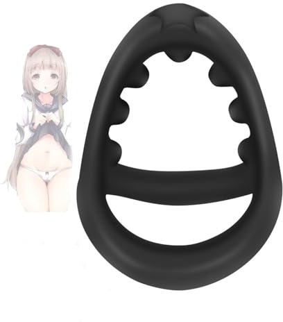WreGmgg Y-förmiger Fitness Tone Ring, Muskelübung, schwarzes Silikon, super elastisch, Standardgröße, Original Geschenk für Home Fitness Geräte