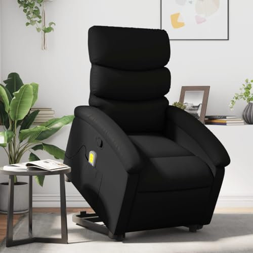IKAYAA Massagesessel Fernsehsessel mit Aufstehhilfe TV Sessel mit Liegefunktion Verstellbar Relaxsessel Aufstehsessel Massagefunktion Liegesessel Wohnzimmer