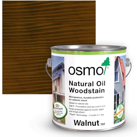 Natural Oil Woodstain Matt (707 - Walnut, 2.5l)