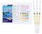 Huiguli 100 PCS 9-in-1 Aquarium Test Strips, Fish Tank Test Kit for Ammonia Nitrogen, Carbonate, Hardness, Nitrate, Nitrite, Residual Chlorine, Alkalinity, pH, Copper, Test Strips for Pools Pond