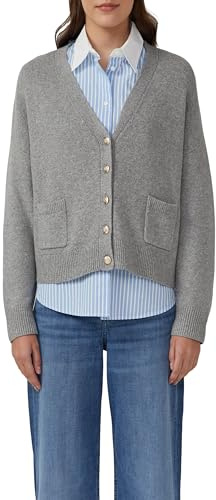 s.Oliver Oversized Strickjacke mit dekorativen Knöpfen