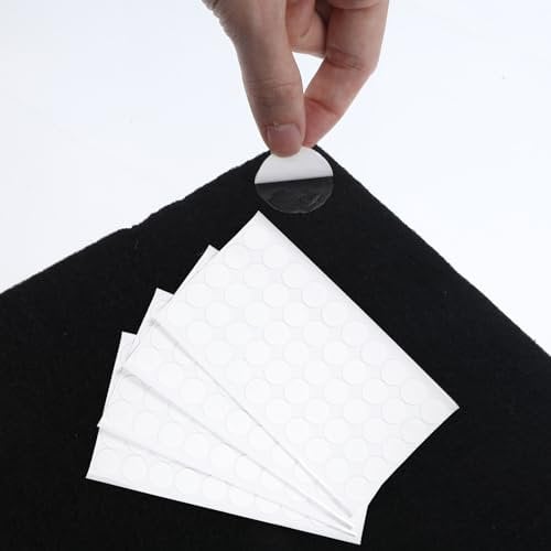 200 Pcs Acoustic Foam Panels Tape Double Sided Sticky Dots Removable Mounting Tape for Wall Transparent Putty Clear Sticker Suitable sound-absorbing Panels Power Boards Round 0.98 inches Acrylic