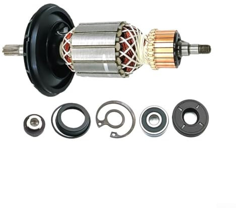 Rotore dell'armatura per Bosch RH540 1619P10864 con gli accessori per RH540 RH540S RH540M, parte di ricambio del rotore dell'armatura della smerigliatrice angolare per la manutenzione dell'utensile