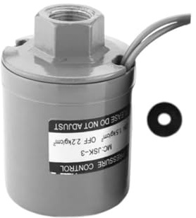 Nsaroche Wasser Druckschalter Pumpenschalter Mechanischer Druckkontrollschalter Druckschalter Zubehör Aus Robustem PP Material für Haushalt Gartenbewässerung A, Innen 15 Mm