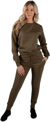 Women's Tracksuit, Available UK Sizes 8-16, Fleece, Oversized Fit, Machine Washable, Multicolour