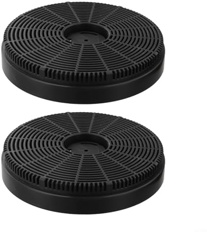 Feeshoppher Lot de 2 filtres à charbon actif ronds pour hotte aspirante - 160 x 30 mm