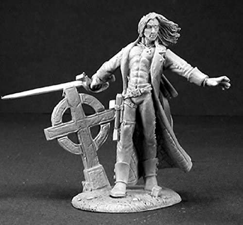 REAPER MINIATURES Magnus, Vampirjäger - Tabletop-Spiel-Figur, Klassisch, Grau, Horror, Fantasy, 14 Jahre+