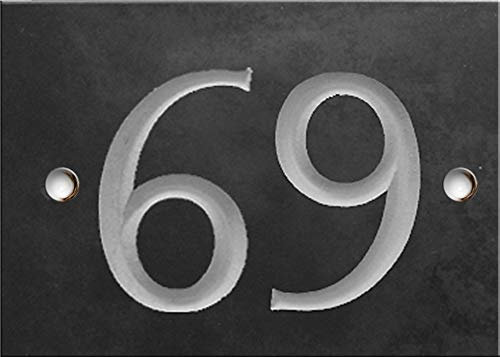 Ardesia numero civico - 1 su 99 (selezionare il numero qui) - Numeri 69