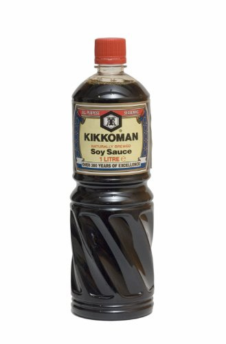 [ 6x 1000ml ] Sojasauce KIKKOMAN Soja Sauce Soy Sauce + ein kleiner Glücksanhänger gratis