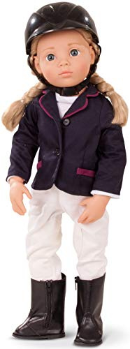 Gotz 1466022 Anna Horseback Riding 19.5 Happy Kidz Poseable Vinyl Multi-Jointed Doll with Long Blonde Hair to Wash & Style