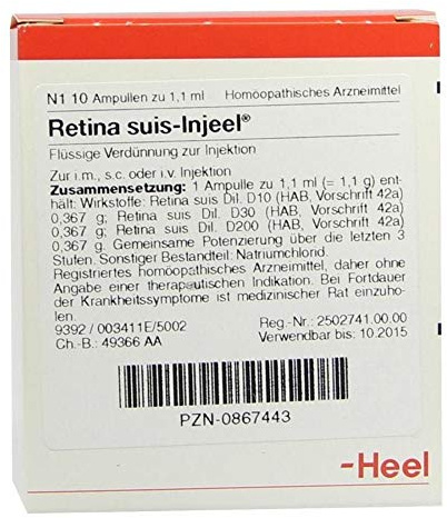 RETINA SUIS Injeel Ampullen 10 St