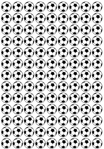 117 Aufkleber, Fußball, Sticker, 20 mm, aus PVC, Folie, bedruckt, selbstklebend, EM, WM, Bundesliga