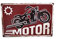 LB H&F Blechschild Nostalgie Retro Tür Bike Motorrad Schild Biker rot - G -