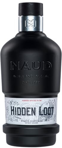 NAUD Hidden Loot - Spiced Rum, 40 Percent ABV, 70cl. Award Winning, Great for Christmas or Birthdays