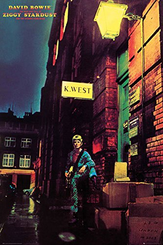 David Bowie Poster Ziggy Stardust (61cm x 91,5cm) + Ãœ-Poster