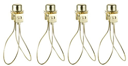 sourcing map 4 Pack Lampe Schirm Glühbirne Klammer Adapter mit Schirm Anfügen Final