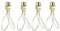 sourcing map 4 Pack Lampe Schirm Glühbirne Klammer Adapter mit Schirm Anfügen Final