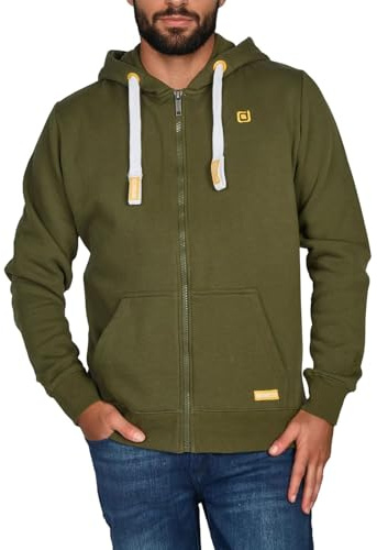 riverso Sweatjacke Herren mit Kapuze Reißverschluss Regular Fit RIVNoah | Kapuzenjacke Hoodie Kapuzenpullover Braun Rot Blau Schwarz Grün Grau Beige S M L XL XXL 3XL 4XL 5XL