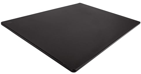 Professionelles schwarzes Kunststoff-Schneidebrett, extra groß, 61 x 45,7 cm, 1,27 cm dick, HDPE-Polyester, für Restaurants, spülmaschinenfest und BPA-frei.