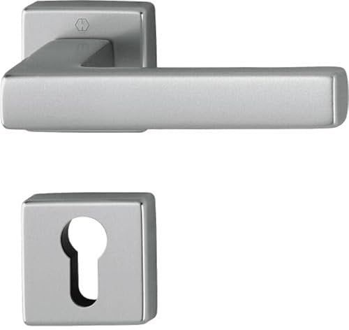 HOPPE AG EHA89001 Ensemble Toulon sur Rosace-Noir-Modele : Cle L-HOPPE