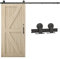 WOLFBIRD 5FT/150CM Herraje para Puerta Corredera Kit de Accesorios para Puertas Correderas, Kit de una Sola Puerta