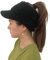 XYIYI Damen Winter Beanie Mütze Warme Visor Pferdeschwanz Hüte Strickmütze (Schwarz)