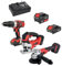 Oxeo Ensemble Essentiel Bricolage Easy Full 18V : Perceuse/Meuleuse/Scie Sauteuse avec Batteries 2Ah/4Ah et Chargeur Rapide