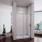 Acezanble Porte de douche coulissante 150x195cm en niche, porte de douche à l’italienne sans receveur, 8mm verre transparent et anticalcaire