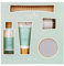 accentra Badegeschenkset HOME SPA, Verwöhnset mit 100ml Badeöl, 60ml Hand- & Bodylotion, Duftkerze, Spiegel, Massagestab und Aufbewahrungsbox aus Holz, Geschenkpackung