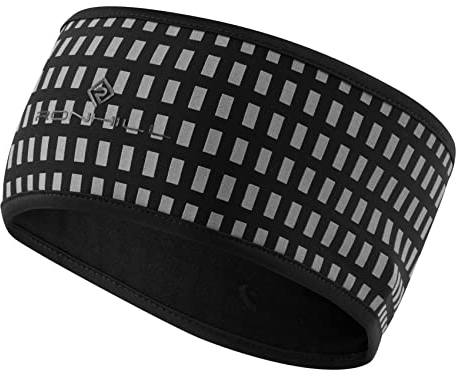 Ronhill Running, Afterhours Headband, Black/Brwhite/Rflct